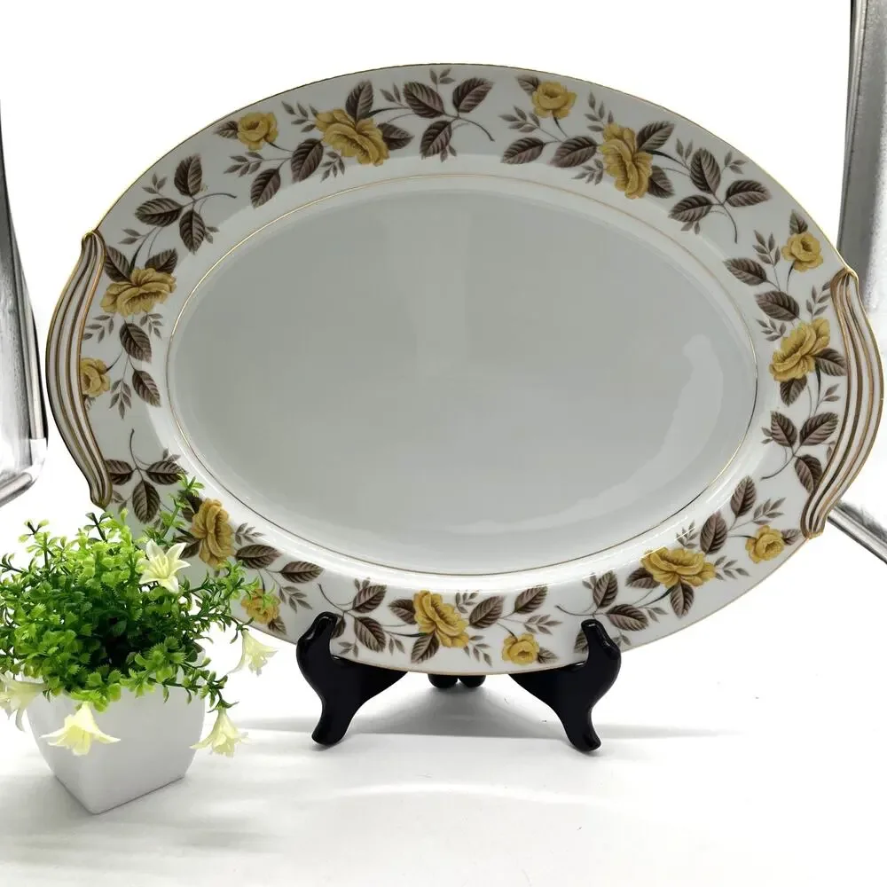Noritake Encino 5315 Oval Serving Platter – 16x12 Japan Porcelain